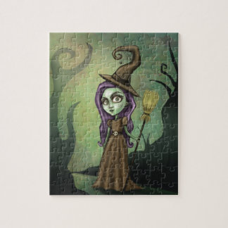 Gothic Steampunk Witch Legpuzzel