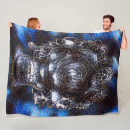 Gothic Sterrennacht Reaper Satin Airborstel Fantas Fleece Deken