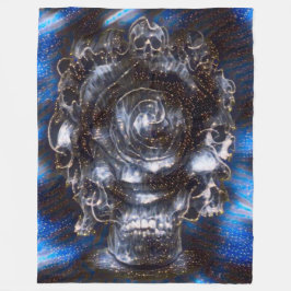 Gothic Sterrennacht Reaper Satin Airborstel Fantas Fleece Deken