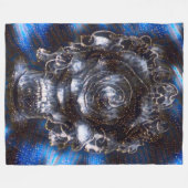 Gothic Sterrennacht Reaper Satin Airborstel Fantas Fleece Deken (Voorkant (Horizontaal))