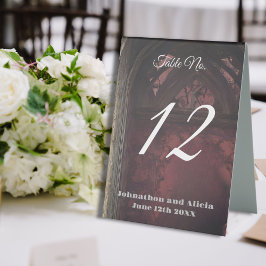 Gothic stijl bruiloft tafel decoraties Dark Moody