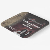 Gothic stijl bruiloft tafel decoraties Dark Moody Papieren Bordje (Gebogen)