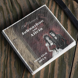 Gothic stijl bruiloft tafel decoraties Dark Moody Servet