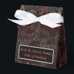 Gothic stijl Favour Box - aanpasbaar Bedankdoosjes<br><div class="desc">Goth stijl favour box. Donkere bloemen. Tekst is aanpasbaar.</div>