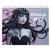 Gothic stijl meisje kalender (Hoes)