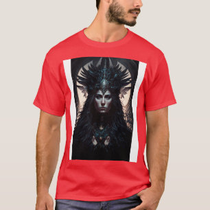 Gothic Stijl Tarot Hoge Priesteres 4 T-shirt
