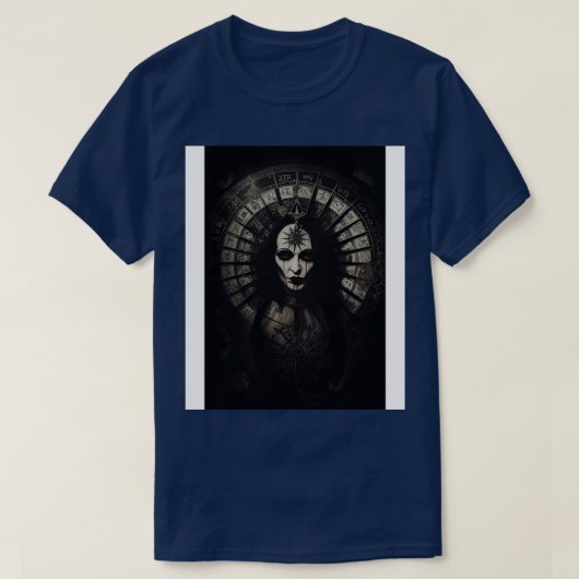 Gothic stijl tarot sinister wiel van fortuin 2 t-shirt (Design voorkant)