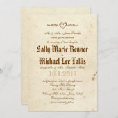 Gothic Storybook Fairytale Invitation Kaart (Voorkant / Achterkant)