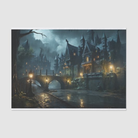 Gothic Street Decoupage Tissuepapier (Voorkant)