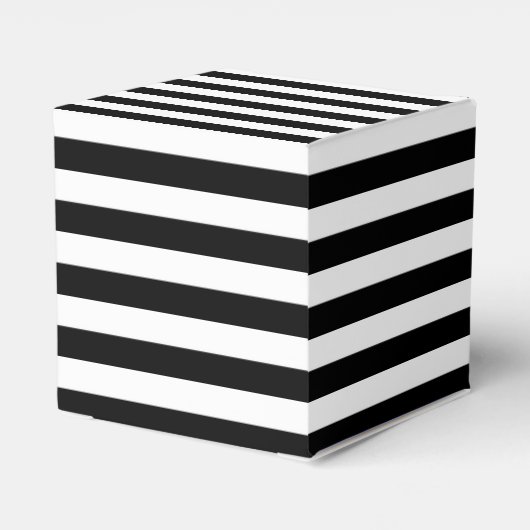 Gothic Strepen Pompoen Vleermuizen Halloween Dank  Bedankdoosjes (Achterkant)