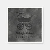 Gothic  Stroller Bat Baby shower Servet (Voorkant)