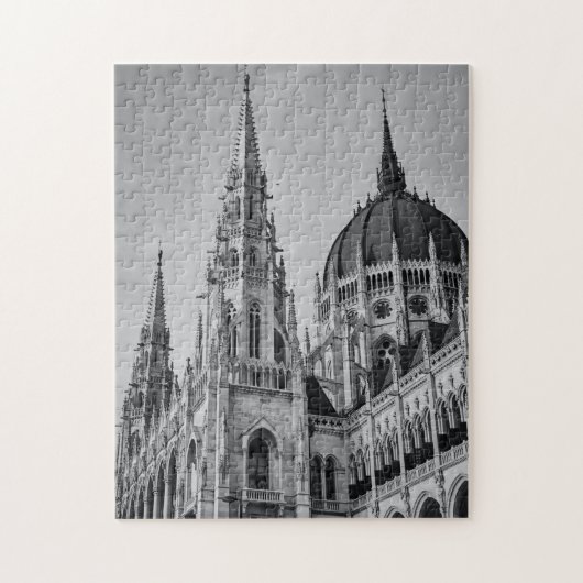 Gothic Style Cathedral Boedapest Hongarije Landmar Legpuzzel (Verticaal)
