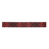 Gothic Style Inkblot Test Red en Black Ribbon Satijnen Lint (Voorkant)