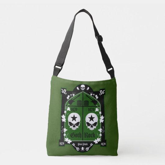 Gothic Subcultuur Mode Crossbody Tas (Voorkant)