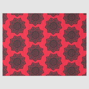 GOTHIC SUN Black Red Celtic Knols Tissuepapier