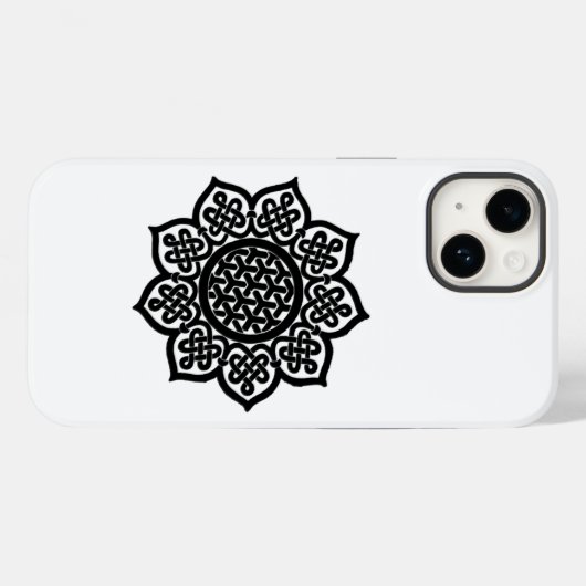 GOTHIC SUN Black White Celtic Knoks Case-Mate iPhone Case (Achterkant (horizontaal))