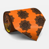 GOTHIC SUN CELTIC KNOT Oranje Gem Stropdas (Opgerold)