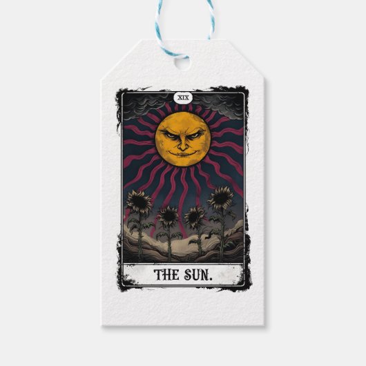 Gothic Sun Tarot Cadeaulabel (Voorkant)