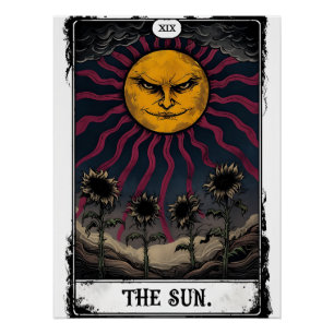 Gothic Sun Tarot Perfect Poster