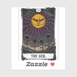 Gothic Sun Tarot Sticker