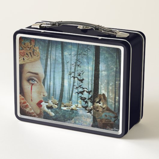 Gothic Surreal Unieke Collage Sad Queen of Hearts (Achterkant)