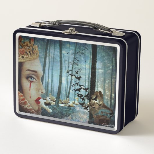 Gothic Surreal Unieke Collage Sad Queen of Hearts (Voorkant)