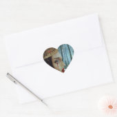 Gothic Surreal Unieke Collage Sad Queen of Hearts Hart Sticker (Envelop)