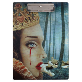 Gothic Surreal Unieke Collage Sad Queen of Hearts Klembord