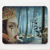 Gothic Surreal Unieke Collage Sad Queen of Hearts Muismat (Voorkant)