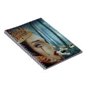 Gothic Surreal Unieke Collage Sad Queen of Hearts Notitieboek (Rechterzijde)
