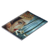 Gothic Surreal Unieke Collage Sad Queen of Hearts Notitieboek (Linkerzijde)