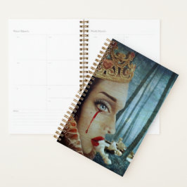Gothic Surreal Unieke Collage Sad Queen of Hearts Planner