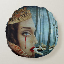 Gothic Surreal Unieke Collage Sad Queen of Hearts