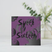 Gothic Sweet Sixteen Uitnodiging - Aanpassen (Staand voorkant)