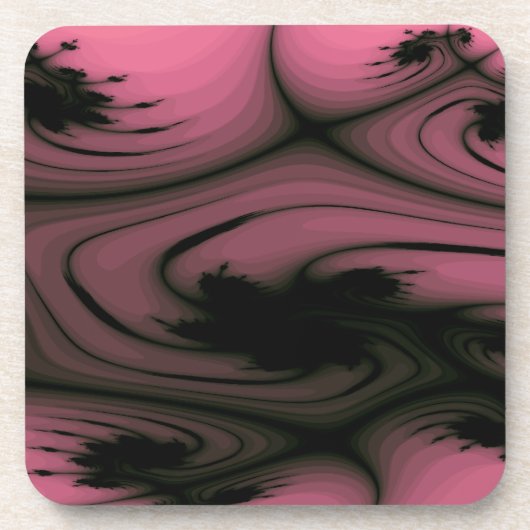 Gothic Swirls Cork Onderzetter (Voorkant)