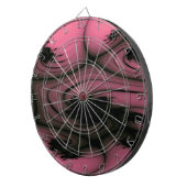 Gothic Swirls Fractal Dart Board Dartbord (Voorkant Rechts)