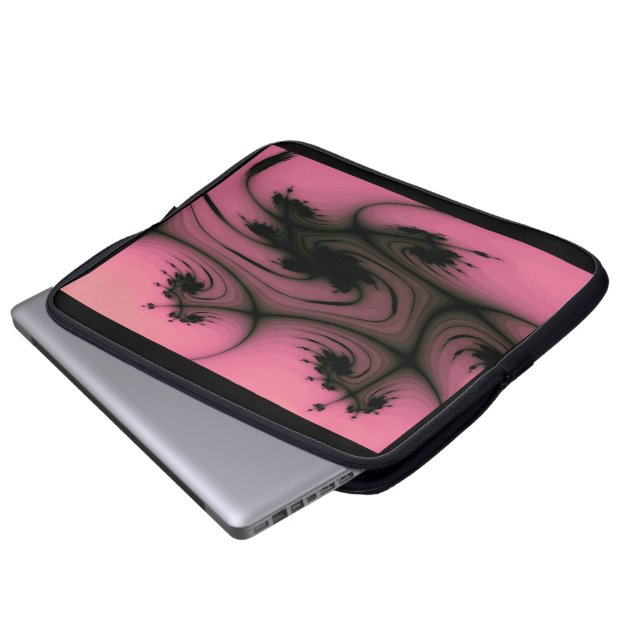 Gothic Swirls-laptoptas Laptop Sleeve (Voorkant onderkant)