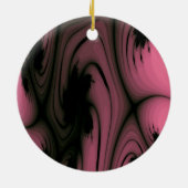 Gothic Swirls Medallion Keramisch Ornament (Achterkant)