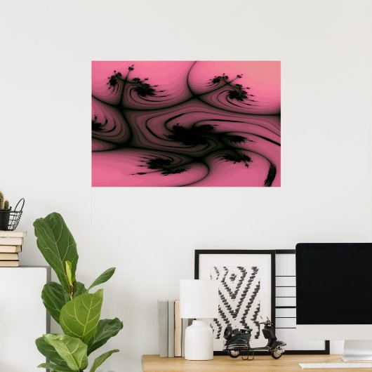 Gothic Swirls Print (Thuiskantoor)