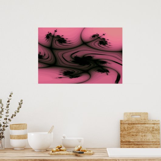Gothic Swirls Print (Keuken)
