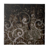 Gothic Swirls Tegeltje (Voorkant)