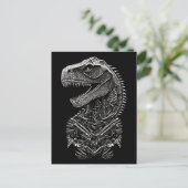 Gothic T-Rex Dinosaur Briefkaart (Staand voorkant)