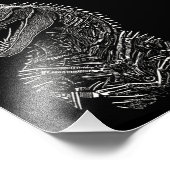 Gothic T-Rex Dinosaur Foto Afdruk (Hoek)