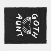 Gothic Tante Funny Emo Tante Punk Schattige Skelet Fleece Deken (Voorkant (Horizontaal))