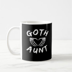 Gothic Tante Funny Emo Tante Punk Schattige Skelet Koffiemok