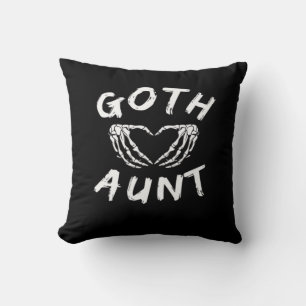 Gothic Tante Funny Emo Tante Punk Schattige Skelet Kussen
