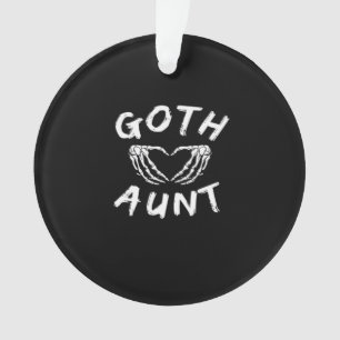 Gothic Tante Funny Emo Tante Punk Schattige Skelet Ornament