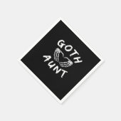 Gothic Tante Funny Emo Tante Punk Schattige Skelet Servet (Hoek)