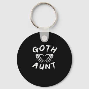 Gothic Tante Funny Emo Tante Punk Schattige Skelet Sleutelhanger