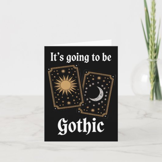 Gothic Tarotkaarten Geluk Middeleeuwse Literatuur  Kaart (Voorkant)